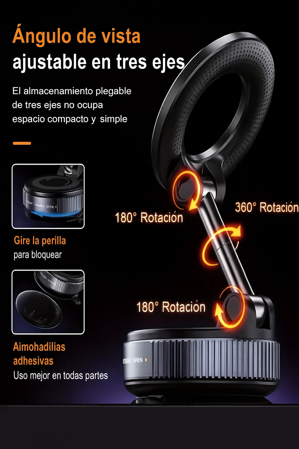 soporte celular magnetico al vacio