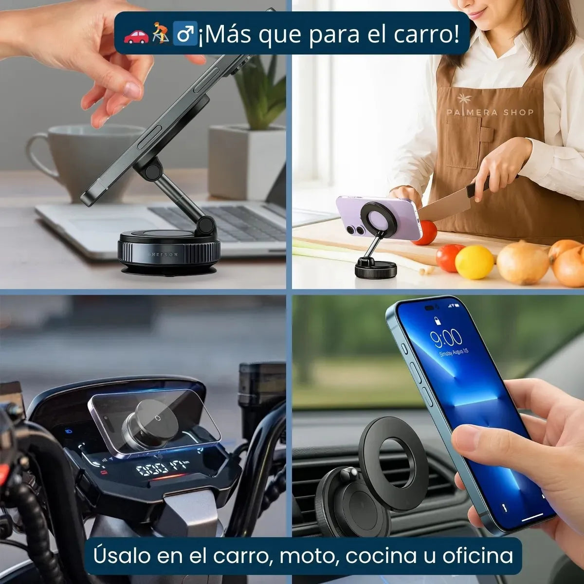 soporte celular magnetico al vacio